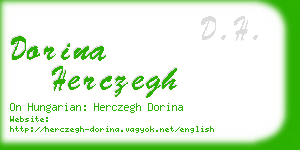 dorina herczegh business card